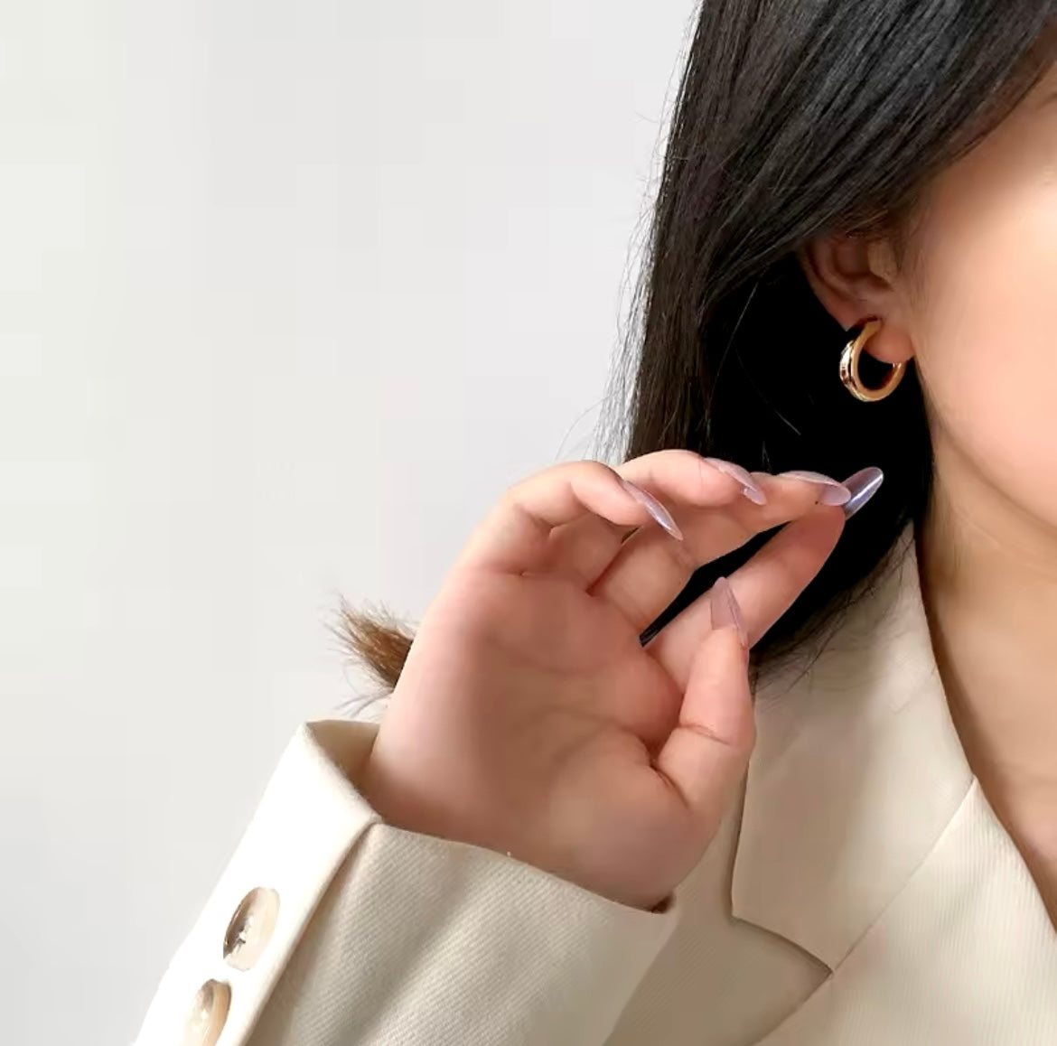 EVERYDAY Gold Hoops in 18k Gold Plated Stainless Steel