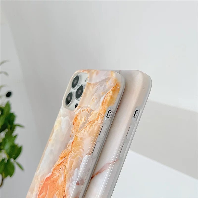 DREAM|Orange Marble iPhone Case for iPhone 11 |iPhone 12 |iPhone 13 |iPhone XR|iPhone 7/8| Marble Phone Case for iPhone 13| Gifts for Her